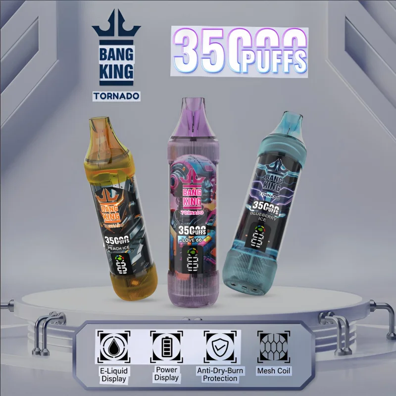 【歐美爆款】Bang King 35000 Puffs 大容量·拋棄式電子煙·超長續航 | 台灣現貨